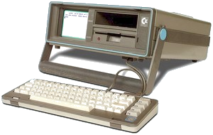 Počítač Commodore SX-64.
