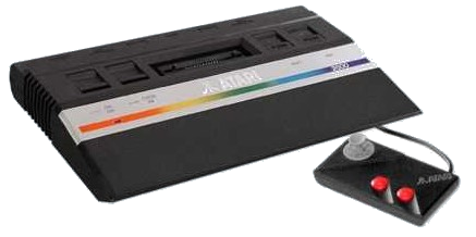 Herná konzola Atari 2600 Junior. 
