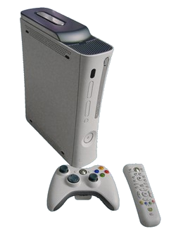 Herná konzola Xbox 360. 
