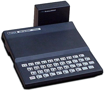 Počítač Timex Sinclair 1000. 
