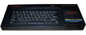 Počítač Sinclair ZX Spectrum +3.
